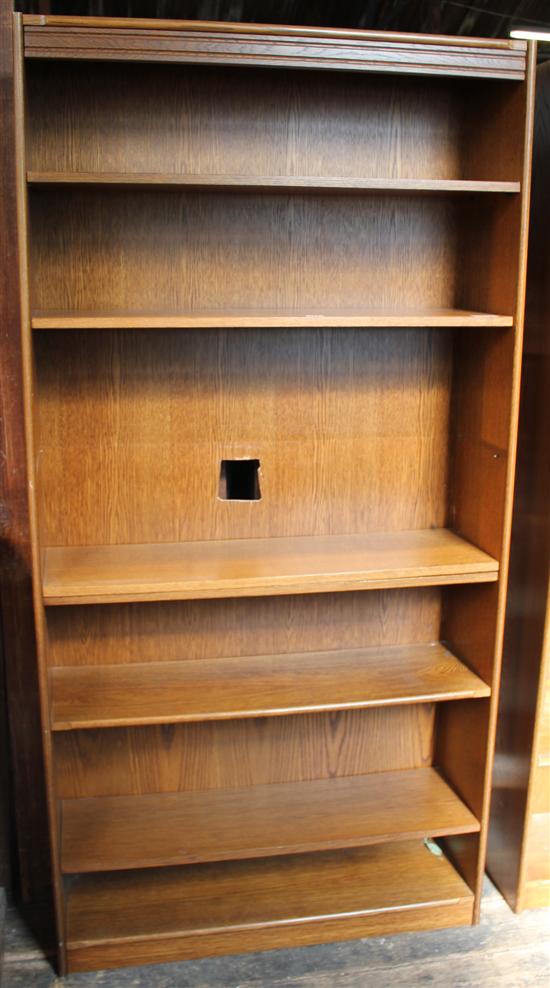 Oak open bookcase